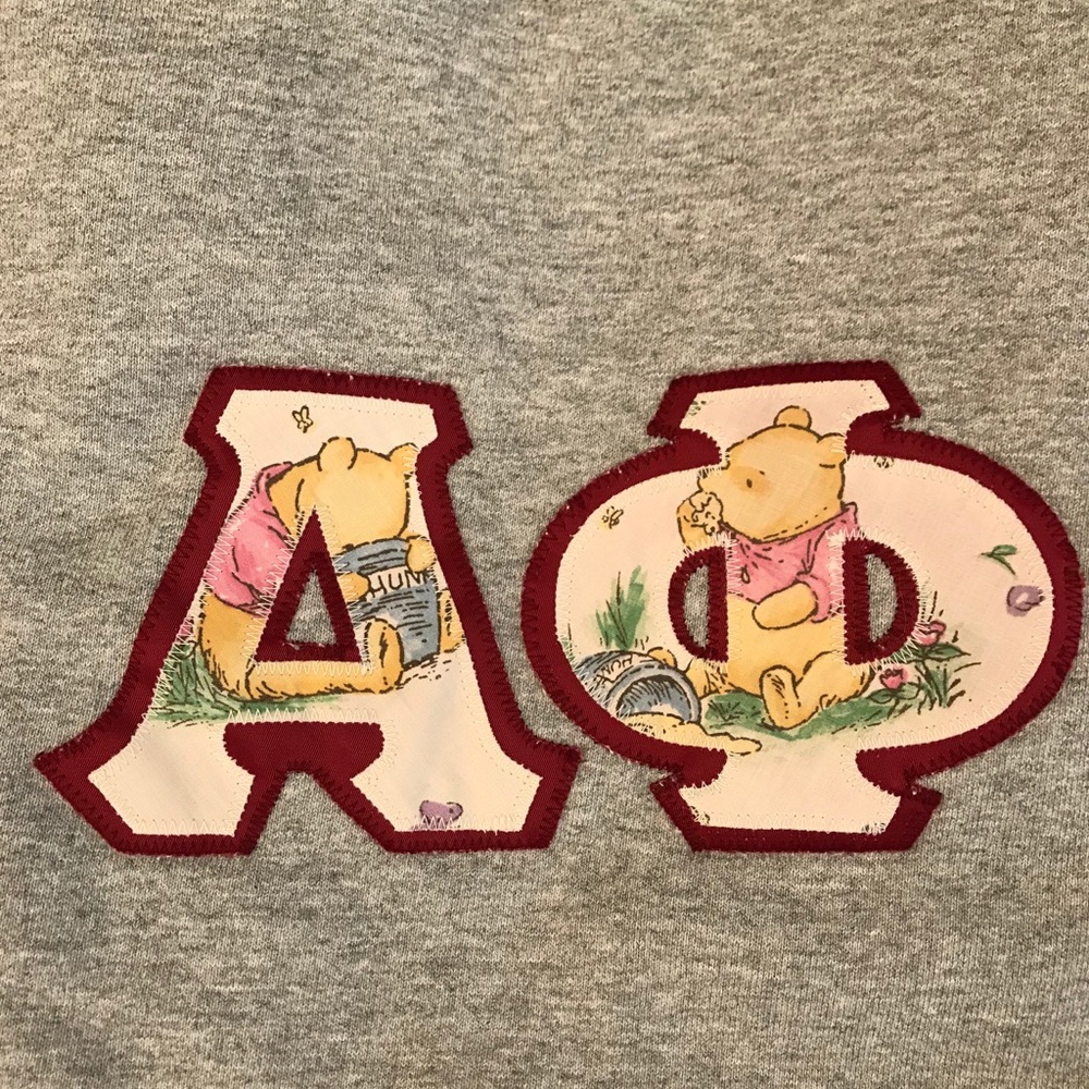 Gray Alpha Phi Sweatshirt Classic Poo